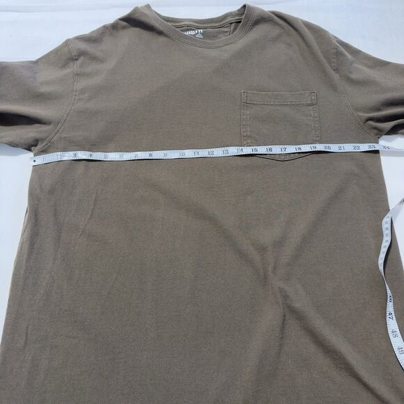 Duluth Brown Mens  Relaxed Fit Longtail Short Sleeves Pocket T-Shirt Sz Lg - Picture 3 of 6